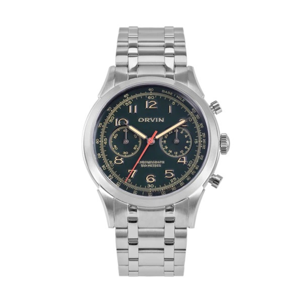Orvin Emerald Steel Watch Model #OSD6 NWT